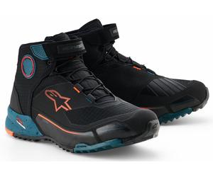 Alpinestars CR-X Drystar Zapatos de moto, naranja/verde, Talla 7 (39)