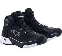 Alpinestars CR-X Drystar Zapatos de moto, negro-blanco, tamaño 43 44 para Hombres