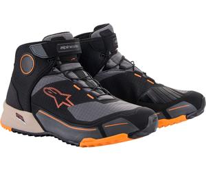 Alpinestars CR-X Drystar Zapatos de moto, negro/naranja, Talla 8 (40,5)