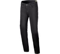 Alpinestars Cult-8 Stretch Denim Pantalones textiles de motocicleta, negro, tamaño 36 para Hombres