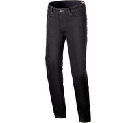 Alpinestars Cult-8 Stretch Denim Pantalones textiles de motocicleta, negro, tamaño 31