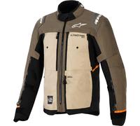 Alpinestars Cusco Drystar Chaqueta Textil de Motocicleta Impermeable, marrón/gris, Talla 4XL