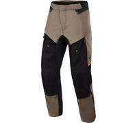 Alpinestars Cusco Drystar® pantalones textiles impermeables para motocicletas, negro/marrón, Talla 4XL