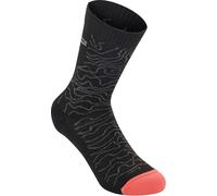 Alpinestars Drop 15 Calcetines, negro-gris, tamaño S para Hombres