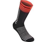 Alpinestars Drop 19 Calcetines, negro-rojo, tamaño L para Hombres