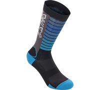 Alpinestars Drop 22 Calcetines, negro/azul, Talla L