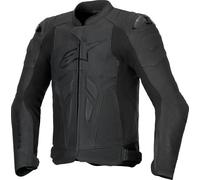 Alpinestars Dusk Airflow, chaqueta de cuero perforada 58 male Negro/Negro