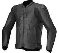 Alpinestars Dusk Chaqueta de cuero para moto, negro, tamaño 52 para Hombres