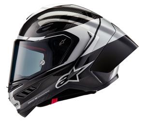 alpinestars Elemento S-R10 Casco Integral Carbono/Plata XL unisex negro