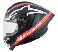 alpinestars Equipo S-R10 Casco Integral Rojo/Blanco/Carbono M unisex