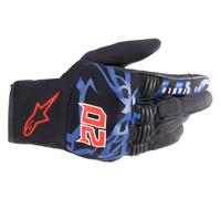 Alpinestars Fabio Quartararo FQ20 Cobre Moto Moto Guantes Negro Azul