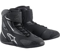 Alpinestars Fastback 2 Zapatos de motocicleta, negro-blanco, tamaño 47