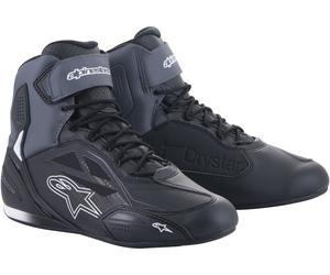 Alpinestars Faster-3 DryStar Zapatos de motocicleta, negro-gris, tamaño 40 41 para Hombres