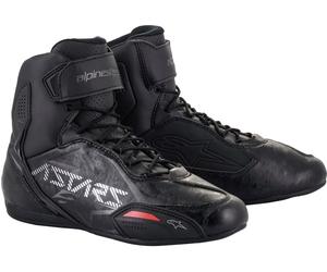 Alpinestars Faster-3 Gunmetal Zapatos de motocicleta, negro-gris, tamaño 40 para Hombres