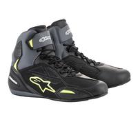 Alpinestars Faster-3 Motocicleta Moto Botas Drystar Negro Gris Flo Amarillo