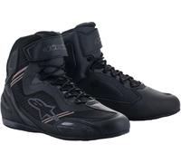 Alpinestars Faster 3 Rideknit Zapatos de motocicleta, negro-gris, tamaño 47 para Hombres