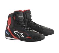 Alpinestars Faster 3 Rideknit Scarpe da moto, nero/rosso/giallo, 13.5 (47.5)