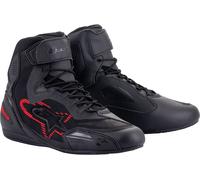 Alpinestars Faster 3 Rideknit, zapatos 8.5 US male Negro/Gris Oscuro/Rojo Neón