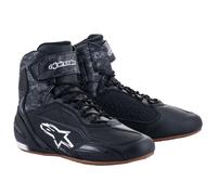 Alpinestars Faster-3 zapatos de moto - negro/gris oscuro/goma
