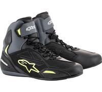 Alpinestars Faster 3, zapatos Drystar 11.5 US male Negro/Gris/Amarillo Neón