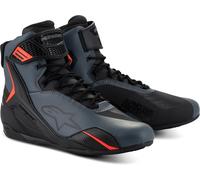 Zapatillas Alpinestars Faster-4 Negro-gris-rojo fluor 8 (EU 40.5)