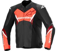 Alpinestars Faster V3 Airflow, chaqueta de cuero 54 male Negro/Rojo Neón
