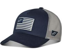 Alpinestars Flag Snapback Gorro, gris-azul para Hombres