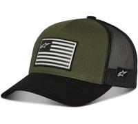 Alpinestars, Flag Snapback, Gorra De Beisbol, Militar/Blk, Os, Hombre