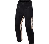 Alpinestars Flex-Ast Canvas Pantalones textiles de motocicleta, negro-beige, tamaño L para Hombres