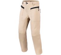 Alpinestars Flex-Ast Canvas Pantalones textiles de motocicleta, beige, tamaño M para Hombres