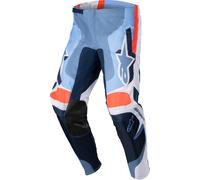 Alpinestars Fluid Agent Pantalones de motocross, azul-naranja, tamaño 28 para Hombres