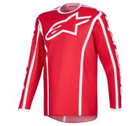 alpinestars Fluid Apex Camiseta MX Rojo/Blanco XL hombres