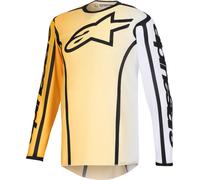 Alpinestars Fluid Apex Maillot de motocross, amarillo/negro, Talla S
