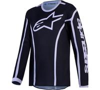 Camiseta MX Alpinestars Fluid Apex V2 Joven Negro/PlateadoXXL Negro,Plateado