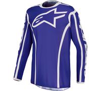 alpinestars Fluid Apex V2 para hombre Camiseta MX Azul/Blanco M hombres