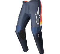 Alpinestars Fluid Corsa Pantalones de motocross, rojo-azul-amarillo, tamaño 28 para Hombres