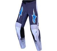 Alpinestars Fluid Drag Pantalones juveniles de motocross, negro/gris/azul, Talla 26