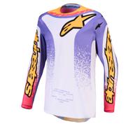 alpinestars Fluid Drag para hombre Camiseta MX Gris/Morado L hombres