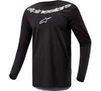 Alpinestars Fluid Graphite Maillot de motocross, negro, tamaño M para Hombres