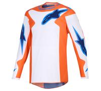 Alpinestars Fluid Grid Maillot de motocross, naranja/azul, Talla XL