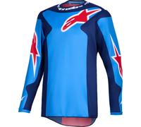 Camiseta de Cross Alpinestars Fluid Grid Azul/RojoS Azul,Rojo