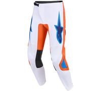 Alpinestars Fluid Grid Pantalones de motocross, azul-naranja, tamaño 32 para Hombres