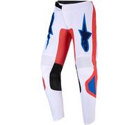 Alpinestars Fluid Grid Pantalones de motocross para niños, naranja/azul, Talla 24