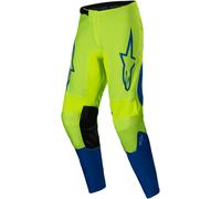 Alpinestars Fluid Haul Pantalones de motocross, azul-amarillo, tamaño 28 para Hombres