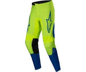 Alpinestars Fluid Haul Pantalones de motocross, amarillo/azul, Talla 28