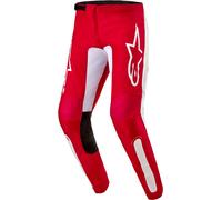 Alpinestars Fluid Lurv Pantalones de motocross, Rojo/Blanco, Talla 38