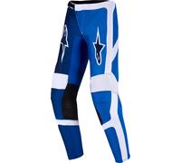 Alpinestars Fluid Portl Pantalones de motocross para niños, azul/blanco, Talla 22