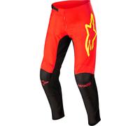Alpinestars Fluid Tripple Pantalones de motocross, negro-rojo-amarillo, tamaño 28 para Hombres