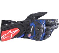 Alpinestars FQ20 SP-8 V3 Monster Guantes de motocicleta, negro-rojo-azul, tamaño 2XL