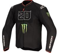 Alpinestars FQ20 T-SPS Air V2 Monster Chaqueta textil para motocicletas, Negro/Blanco, Talla S